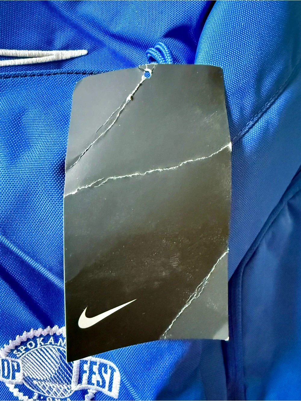 Nike Elite Hoops Backpack with Custom Spokane Hoopfest Logo Royal Blue